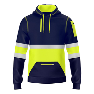 Nouveaux sweats à capuche réfléchissants de sécurité, vêtements de travail pour hommes, vêtements de travail de construction, manches longues et poches. - Product Image 1