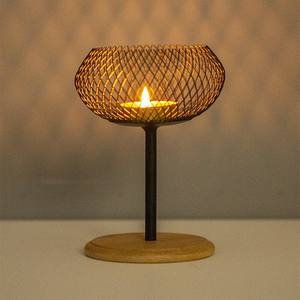 LANJO Porte-bougie en métal géométrique minimaliste fait main, durable et portable, avec support, style nordique, décoration d'intérieur - Product Image 5