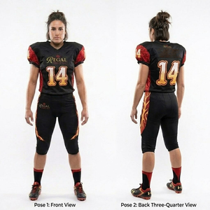 Uniformes de football américain personnalisés avec logo, pantalons de football américain professionnels, maillots à manches courtes pour jeunes, hauts de jersey américains - Product Image 2