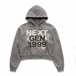 Sudadera con Capucha de Primera Calidad para Hombre, Estilo Urbano Hip Pop, Lisa, Holgada, para Primavera, Otoño e Invierno, Tallas Grandes - Product Image 1