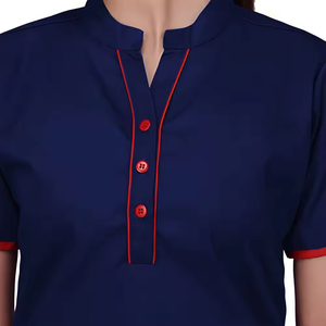 Ensemble de Blouse et Pantalon Médical Femme de Haute Qualité, Manches Courtes, Respirant, pour Hôpital et Clinique, Idéal pour Médecins et Infirmières - Product Image 4