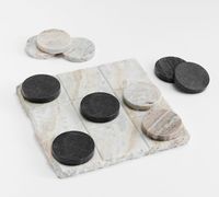 Meilleure Vente : Plateau de Jeu Tic Tac Toe de Luxe en Marbre Fait Main, Décoration de Table pour Collection d'Aménagement Intérieur Haut de Gamme