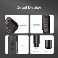 Detector de Humedad en Líquido de Frenos AUTOSCAN, Indicador LED para DOT3, DOT4, DOT5