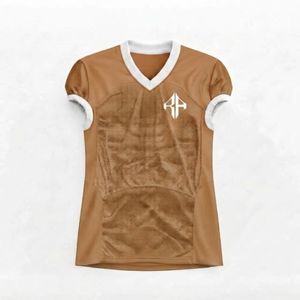 Nouveau Matériau d'Impression par Transfert Thermique 100% Polyester Maillot de Football Américain pour Hommes Col en V par RIVIAN ATLANTICIC - Product Image 2