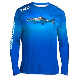 T-shirt à manches longues anti-salissure, fait sur mesure, imperméable, à séchage rapide, protection contre les uv, pour la pêche - Product Image 4