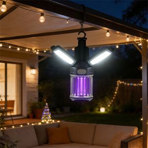 Lanterna da Campeggio Ricaricabile 2 in 1 con Zanzariera Elettrica Impermeabile IPX6 - Product Image 5