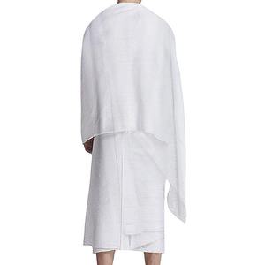 Diseño Premium con MOQ Bajo, 100% Poliéster, Elegante Vestido de Dos Piezas Ihram Hajj Umrah para Hombre, Antiarrugas, Transpirable y Ligero - Product Image 3