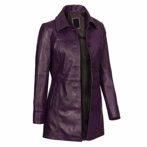 Abrigo de Cuero Largo a la Moda para Mujer, con Logotipo Personalizado, Resistente al Viento, Impermeable y Transpirable, Tendencia de Invierno - Product Image 3
