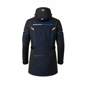 Vestes longues d'hiver personnalisées brodées, vêtements textiles, manteaux décontractés à capuche, vente en gros OEM - Product Image 5