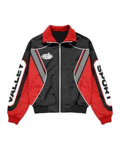 Conjunto de Dos Piezas Unisex de Talla Grande, Chaqueta Cortavientos de Punto para Primavera, 100% Poliéster de Secado Rápido, Chaqueta Estilo Urbano con Estampado de Goma en Relieve - Product Image 4