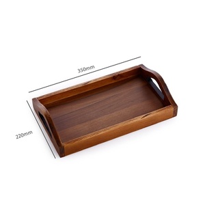 Bandeja de Madera Multiusos para Servir Comida, Té, Café, Aperitivos, Ideal para el Hogar, Cocina, Restaurante y Servicios de Catering - Product Image 2