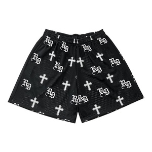 Shorts en maille pour hommes, respirants, écologiques, à séchage rapide, avec cordon de serrage, 5 pouces d'entrejambe, personnalisables par sublimation, pour l'été - Product Image 6