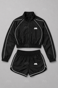 Women's Black Track Jacket Sports <b>Coat</b> Zip Up <b>Long</b> Sleeve Contrast Stripe Casual Training Outerwear - Product Image 3