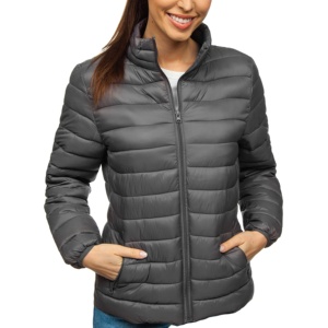 Pakistan Logo personnalisé Imprimer À Capuche Hiver Femmes Doudounes Surdimensionné Fermeture Éclair Brillant Femmes Doudounes - Product Image 1