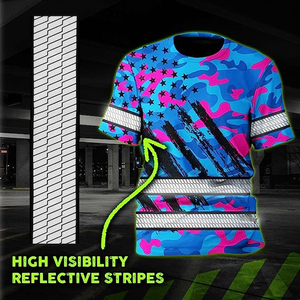 Vêtements de sécurité pour hommes et femmes, vêtements à manches courtes à séchage rapide, t-shirts de sécurité respirants et absorbant l'humidité - Product Image 5