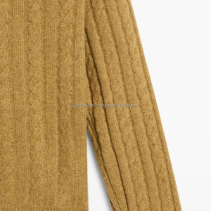 Unisex V-neck Long-sleeve Retro <b>Sweater</b> Loose-fitting Inner Layer Base Knitwear Pullover Breathable Quick Dry Wool/Acrylic for - Product Image 4