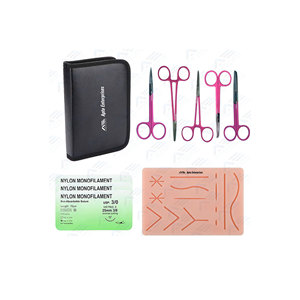 Kit de formation générale à la suture Kit complet d'outils chirurgicaux pour les étudiants en médecine et en soins infirmiers comprenant un coussinet de suture Instruments médicaux - Product Image 1