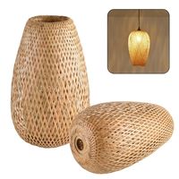 Luminaire suspendu en bambou noir tissé pour la décoration du plafond de la maison, éclairage intérieur et design d'intérieur