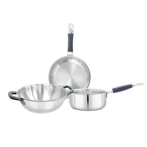 Stainless Steel Triply Soup Stock <b>Pot</b> 24 cm Triply Cooking <b>Pot</b> <b>for</b> Gas and <b>Induction</b> Cooker Kitchen Use - Product Image 1