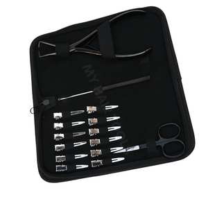 Professional Salon <b>Hair</b> <b>Extension</b> Tools Set with Rust-Resistant Stainless <b>Bead</b> Remover Dual Spring Plier Sectioning Clips - Product Image 5