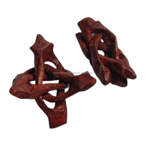 Soporte de Exhibición de Madera Hecho a Mano con 3 Puntas de 2 Pulgadas para Huevos de Emú, Geodas, Cristales, Esferas y Minerales - Product Image 2