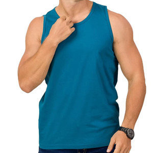 Men's Breathable Plus Size Gym <b>Stringer</b> Tank Top Black Athletic Workout Sleeveless Muscle Fitness <b>Vest</b> OEM Cotton/Spandex - Product Image 1