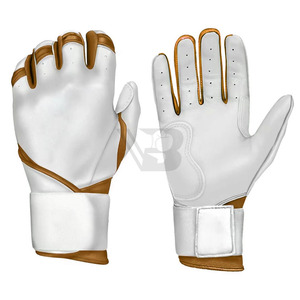 High Quality Black Polyester Sinewy Sports Softball <b>Baseball</b> Batting <b>Gloves</b> Hook Loop Closure Left-Handed Breathable Durable - Product Image 6