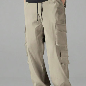 Pantalones Holgados de Corte Relajado para Hombre con Estilo Moderno, Pantalones Cargo Holgados con Entrepierna Caída y Aspecto Atrevido - Product Image 6