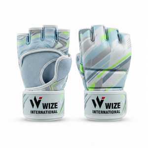 Gants de Sparring MMA Professionnels Wize International en Gros, Fermeture à Lacets pour Poignet, Adulte, Personnalisables, Marron Vintage - Product Image 1