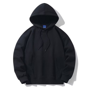 Wholesale Custom Hoodie Men Regular Fit 100% Cotton Fleece Pullover <b>Sweatshirt</b> Anti-Wrinkle Autumn Custom Logo <b>Embroidery</b> - Product Image 2