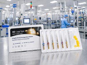 Limes coniques dorées M3 en NiTi, manuelles, endodontiques, rotatives, pour canaux radiculaires, traitées thermiquement, flexibles, Classe I, CE ISO, Tailles SX-S3 19-31mm - Product Image 2