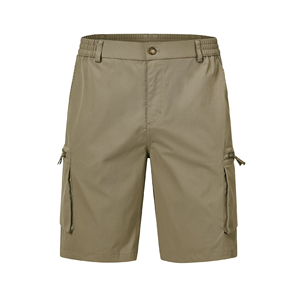 Shorts cargo multi-poches pour homme, taille plus, design personnalisé, coupe ajustée, couleur unie, élégants. - Product Image 5