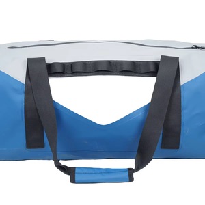 Bolsa de Lona Gris y Azul de 600D, 50-70L, con Asas Dobles y Cierre de Cremallera - Product Image 2