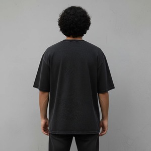 เสื้อยืดเปล่าผ้าฝ้าย 100% สตรีทแวร์ หนานุ่ม สั่งทำโลโก้ได้ พร้อมรับผลิตแบบ OEM ODM ขายส่ง - Product Image 3