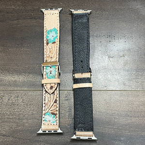 Correa de Reloj de Cuero Genuino con Diseño de Flores, Fabricada Directamente en Fábrica, para Relojes Unisex de Lujo con Cierre Metálico, 2025 - Product Image 6