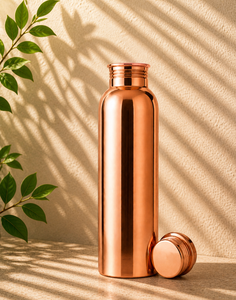 Copper <b>Bottle</b> 950ml <b>Plain</b> Copper <b>Water</b> <b>Bottle</b> Custom Logo Available - Product Image 1
