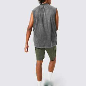 Débardeur en coton pour homme, idéal pour l'été et le sport, 100 % coton, sans manches, pour hommes d'âge moyen et seniors - Product Image 6