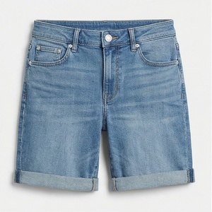 Shorts en jean pour femmes, taille haute, mode estivale, style streetwear, couleur personnalisée, vêtements haut de gamme, tenue tendance - Product Image 1