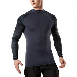 Camiseta de Protección Solar Anti UV de Manga Larga Personalizada para Hombre, para Natación en la Playa, Transpirable, con Color y Logotipo Personalizados, Servicio OEM - Product Image 1