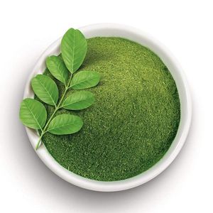 Polvo Puro de Hoja de Moringa, Extracto Herbal Verde Natural, Secado al Aire Caliente, Rico en Clorofila, Para Todas las Estaciones, en Envase de Vidrio - Product Image 1