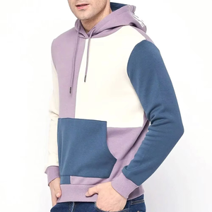 Sudadera con Capucha para Hombre, Diseño Color Block, Corte Regular, Tejida, Manga Larga, con Bolsillos, Estilo Casual para Otoño - Product Image 4