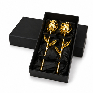 Rose véritable plaquée or 24 carats au design attrayant, rose dorée pour la Saint-Valentin, la fête des mères, un anniversaire, un cadeau à prix abordable - Product Image 3