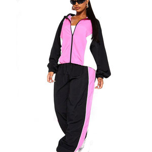 Custom Women's Hooded <b>Jumper</b> And Ankle Length Sweatpants Set Lightweight Breathable Tracksuit Leisurewear Jogging Wear - Product Image 3