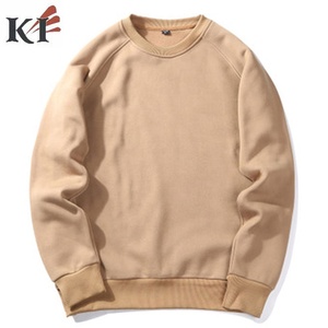 Custom Color <b>Men's</b> Winter Pullover <b>Sweatshirt</b> 100% Cotton Fleece 550g Solid Regular Fit O-Neck Lined Anti-shrink Front Logo - Product Image 2