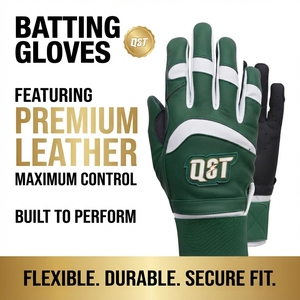 ถุงมือตีเบสบอลแบบมีสายรัดข้อมือ ถุงมือตีเบสบอลแบบเต็มนิ้ว ปรับขนาดข้อมือได้ อุปกรณ์สำหรับผู้เล่นเบสบอลที่สวมใส่สบาย - Product Image 2
