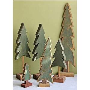 Stylish <b>Wooden</b> and MDF <b>Christmas</b> <b>Tree</b> for Tabletop <b>Christmas</b> Decor - Product Image 4