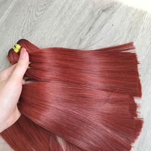 Bundle de couleur cajun avec fermeture dentelle transparente 100% os vietnamien qualité droite Super cheveux humains de haute qualité - Product Image 4