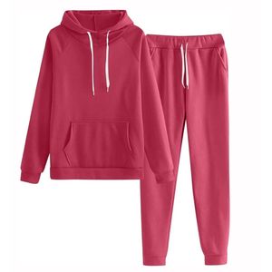 Survêtement confortable à capuche pour femme grande taille, style streetwear respirant et sportif, design automne-hiver, en polaire - Product Image 6