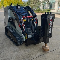 Mini chargeuse sur pneus Mattson 30HP de 1 tonne avec godet ML530Y, joystick hydraulique, chargeuse frontale à vendre