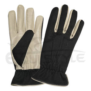 Guantes de Cuero Negros con Color en Contraste, Guantes de Invierno de Primera Calidad para Hombre y Mujer, Guantes de Cuero de Lujo al por Mayor - Product Image 1